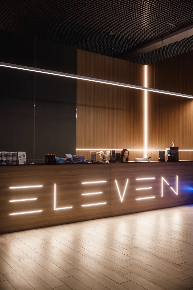 Дизайнерский интерьер фитнес-клуба Eleven